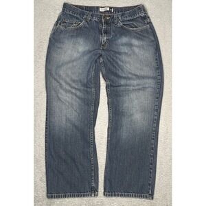 Vintage Anchor Blue Jeans Mens 33x30 Blue Denim Loose Baggy Relaxed Skater Y2K